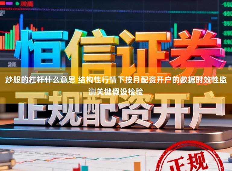 炒股的杠杆什么意思 结构性行情下按月配资开户的数据时效性监测关键假设检验